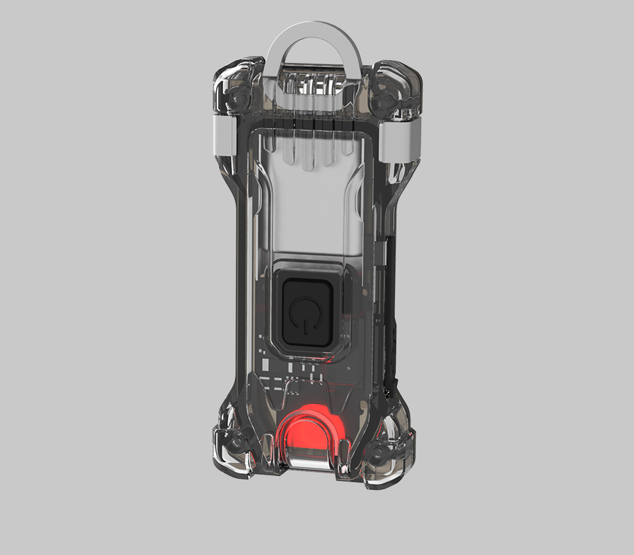 Mini-Headlamp Zippy WR Extended Set Grey - Red & White Light