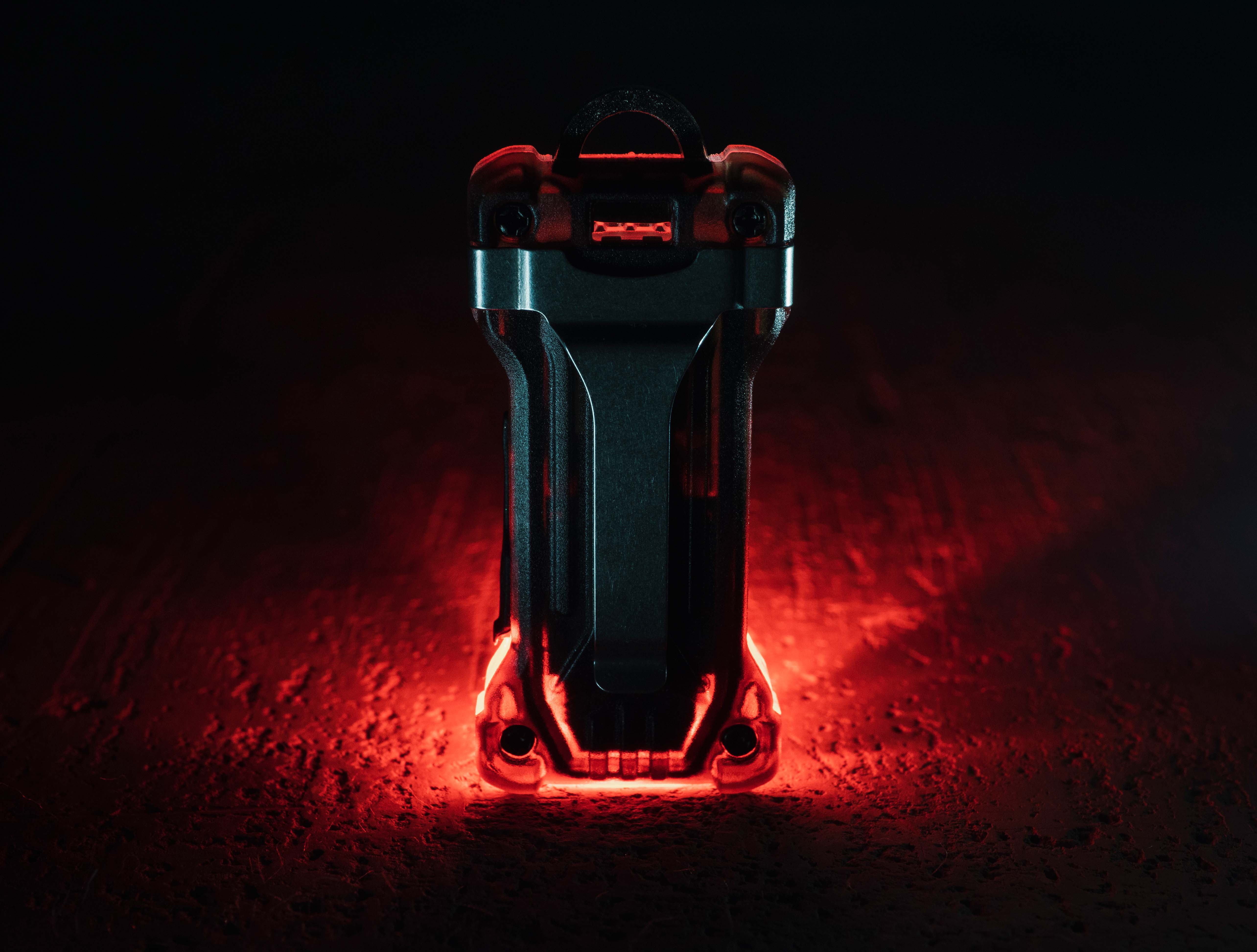 Mini-Headlamp Zippy WR Extended Set Grey - Red & White Light